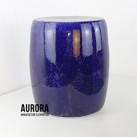 Taburetes de cerámica esmaltados hechos a mano vietnamitas baratos al por mayor para la decoración interior y exterior con logotipo gratuito