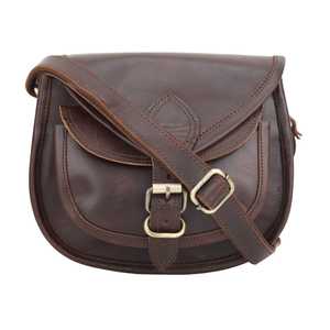 Handmade Leather Heritage Vintage Brown Landscape Crossbody Tote <b>Shoulder</b> Bag with Adjustable <b>Strap</b> for Unisex Travel Gift - Product Image 1