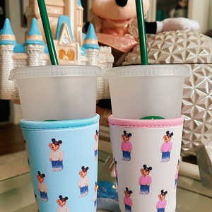 ปลอกหุ้มแก้วน้ำ/กาแฟ/ขวดนม/ขวดชา ทำจากนีโอพรีน ป้องกันความร้อน ใช้ซ้ำได้ - Product Image 5