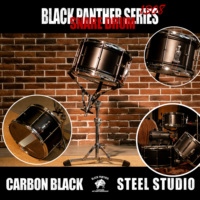 Beatello Professional Choice Caisse claire en acier au carbone profond 13x8 pouces avec peau en PVC |   Performances de rock en direct en studio |   Norme industrielle