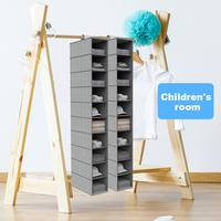 Organiseurs de placard suspendus authentiques à 10 étagères, rangement de garde-robe, étagères suspendues pliables, organisateur de vêtements, article de rangement pour chambre à coucher