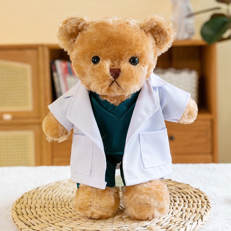 Uniforme de médecin ours brun