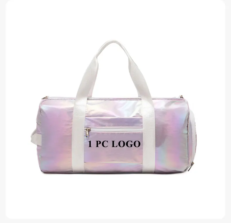 1 PC MOQ Custom colors Travel Duffle Gym Sports Bag Dance Weekender Overnight Cheer Suitable for Women With Compartment