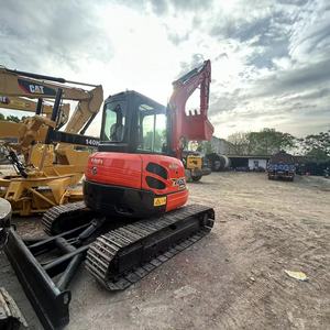 Mini máquina de ingeniería de movimiento de tierras de excavadora Kubota KX155/165 usada con precio barato y horas de trabajo bajas en cubo pequeño - Product Image 3