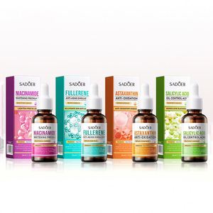 OEM SADOER Marque Privée Huile Essentielle Visage Biologique Coréenne à Base de Plantes Soins de la Peau Anti-Âge Rides Beauté Lissage Sérum Visage - Product Image 1
