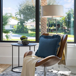 Commercio all'ingrosso grazioso cuscino con frange 100% puro lino francese cuscino con volant in lino bianco federa - Product Image 6