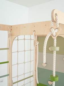 Struttura per Arrampicata Indoor Montessori per Bambini, Multifunzionale 9 in 1 in Legno, Palestra per Bambini con Scala Svedese - Product Image 5