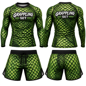 Rashguard Personalizado para BJJ, Conjunto de Rashguard para BJJ, Uniforme de Jiu Jitsu Sin Gi, Conjunto de Grappling para MMA, Ropa de Lucha Personalizada para MMA - Product Image 1