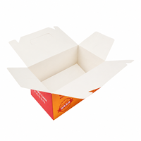 Caja de Papel para Pollo Frito Portátil con Logotipo Personalizado para Restaurantes de Comida Rápida