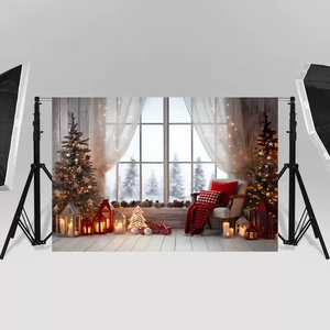 Hoge kwaliteit groothandelsprijs 3x3m fotografie achtergronddoeken achtergronddoek voor bruiloft verjaardag feest fotografie - Product Image 4