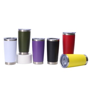 Insulated Vacuum Cup 304 Stainless Steel 830ml Straight Body Travel Coffee Mug Red Color Customizable - Product Image 2