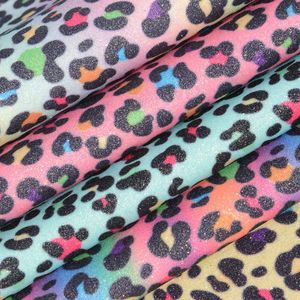 Báo in cầu vồng báo chấm có thể được tùy chỉnh kích thước, in PU long lanh vải, túi xách, túi xách, đồ trang sức, hộp trang điểm - Product Image 4