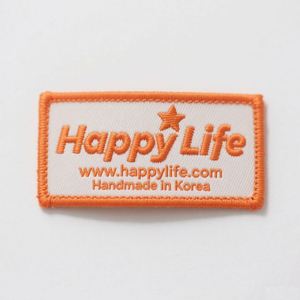 Hot Sale Custom Eco-Friendly Satin Woven <b>Labels</b> for Clothing with Custom Logo and Center Fold Design - Product Image 6
