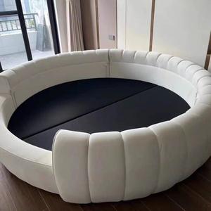 <span class=keywords><strong>Letto</strong></span> Rotondo per Adulti Moderno Semplice Grande <span class=keywords><strong>Letto</strong></span> <span class=keywords><strong>Matrimoniale</strong></span> Matrimoni Morbido Imbottito Casa Hotel Camere da <span class=keywords><strong>Letto</strong></span> Padronali Principessa Arredamento - Product Image 5