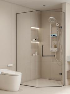 Meilleure vente 2024 luxe exposé pluie pluie blanc thermostatique moderne salle de bain laiton douche <span class=keywords><strong>mitigeur</strong></span> ensemble - Product Image 5