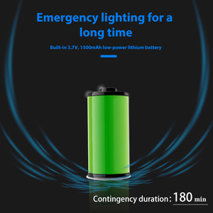 Seguridad contra incendios Certificado Durable 3W Señal de salida Ancho 85V 265V Rango de voltaje Confiable 3H Energía de respaldo Luz DE EMERGENCIA LED - Product Image 4