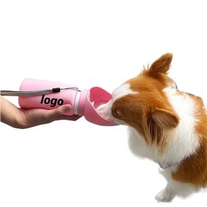 Fontaine à eau pliable en silicone pour animaux de compagnie, système de boisson anti-reflux pour les sorties, gourde et fontaine à eau pour animaux, fournitures pour animaux de compagnie - Product Image 1