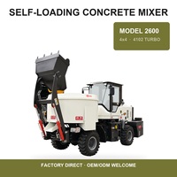 Camion malaxeur 4x4 avec cuve sous pression de 1,5 m³ et une capacité de 4950 kg