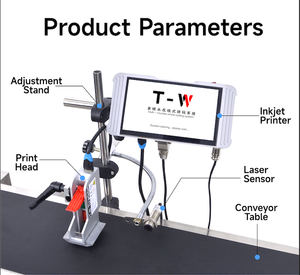 2-Đầu Tự Động Máy In Phun 50Mm Hết Hạn Hộp Mã Ngày Máy Hết Hạn Số Rất Nhiều Máy In Giấy Kim Loại Xp600 Thẻ Máy In - Product Image 3