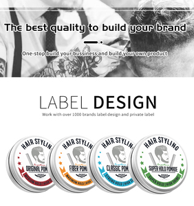 Pomade capillaire à base d'eau à tenue forte, longue durée, naturelle et biologique pour hommes, coiffage, marque privée - Product Image 5