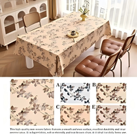 Nappe en PVC imprimée de luxe au toucher doux, résistante aux taches, essuyable, pour mariage, banquet, hôtel, restaurant, vente en gros, OEM