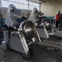 Planetaire Roeren Koekenpan Notensaus Automatische Draaiende Commerciële Schraapbodem Roeren Saus Jas Ketelmachine