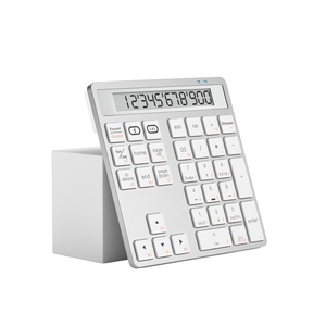 Ergonomic BT Dual Mode <b>Wireless</b> USB 3.0 Numeric Keyboard & Display Calculator 2-in-1 Portable Number Keypad for Computer/<b>PC</b> - Product Image 1