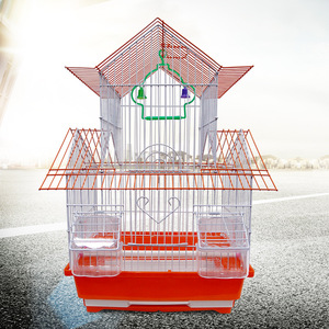 <span class=keywords><strong>Cage</strong></span> à oiseaux pliable en bois de grande taille, dispositif métallique Anti-rouille par galvanisation audacieux, avec décoration - Product Image 5