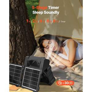 Linterna LED Portátil de 8 Pulgadas DB 20000mAh Ventilador Solar Recargable Linterna Inalámbrica de 7W - Product Image 4