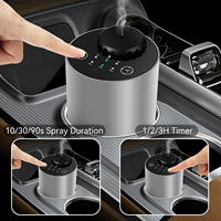 Diffuseur d'arômes portable pour voiture, diffuseur d'huiles essentielles pures, diffuseur d'arômes sans eau, sans fil, en métal