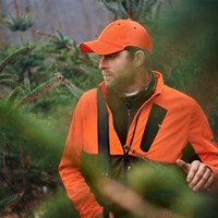 Vêtements de chasse orange Hi-Vis Sporty Parfait pour la chasse venteuse d'automne Veste