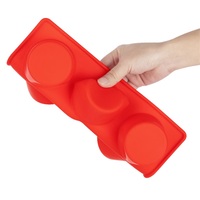 Moule de cuisson en silicone semi-sphérique à 6 cavités, personnalisé, de qualité alimentaire, facile à démouler, sans BPA