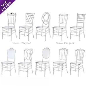 Chaises en acrylique transparentes sans accoudoirs Sino Perfect Event Banquet Furniture, chaises en cristal transparent pour mariage en plein air - Product Image 1