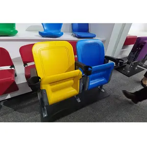 प्लास्टिक की तह स्टेडियम कुर्सी कप धारक मुड़ा प्लास्टिक सीटें