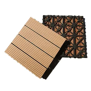 户外300用Tercel DIY木塑木塑联锁复合甲板瓷砖 * 300 * 20毫米