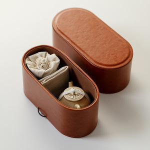 Set da Tè in Porcellana Bianca di Alta Qualità, Tradizionale Set da Tè Cinese Gongfu con Teiera Portatile <span class=keywords><strong>e</strong></span> 3 Tazze in Ceramica per Casa <span class=keywords><strong>e</strong></span> Viaggio - Product Image 4