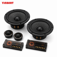 Kit de haut-parleurs 2 voies en caoutchouc et métal YINBART, ensemble de woofers et de tweeters avec module de contrôle des basses et des aigus pour système audio domestique