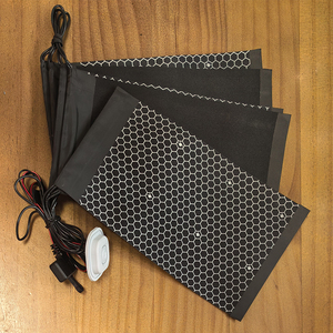 Customized 5-zone Usb 5v Graphene Heating System Washable 4Level Temperature Controlled Electric Heating <strong>Pad</strong> for Heated Clothes - Product Image 6