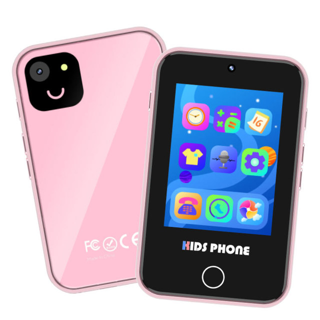 Multi Function Mini Kids Learning Play Phone Toys Smart Cell Mobile Game Phone Kids Phone Toy with High Resolution Camera