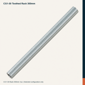 Cremagliera Dentata di Ricambio per Carrello di Taglio a Fiamma CG1-30, Lunghezza 300mm e Diametro 30mm per Regolazione Meccanica della Torcia - Product Image 1
