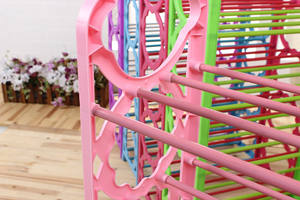 פלסטיק ברזל צינור עם 8.6mm מגולוון צינור אחסון & מדפי יחידות נעל מדף ארון לארון - Product Image 4