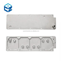 Pièces automobiles pour GM Valley Cover 12598832 Pompe à huile de carter sec en aluminium avec joint de carter d'huile de vidange d'huile moteur
