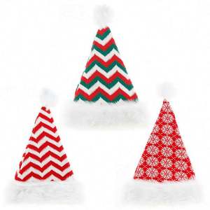 Bricolage presse à chaud ébauches sublimation unisexe velours rouge et blanc noël père noël <span class=keywords><strong>photo</strong></span> chapeau pour cadeau personnalisé - Product Image 5