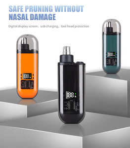WEEME Portable 2-en-1 oreille <span class=keywords><strong>nez</strong></span> tondeuse à cheveux lame Rechargeable amovible lavable nasal rasage nettoyant dispositif d'épilation - Product Image 4
