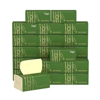 Fournisseur chinois de mouchoirs en papier doux bleu professionnel, 4 plis, pâte de bois, mouchoirs en papier pour le visage, marque HYD, usage domestique, usage quotidien