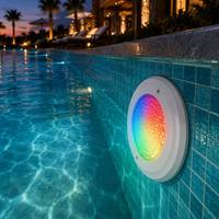 Lampu Kolam Renang LED RGB HUAXIA, Dapat Berubah Warna, Tahan Air IP68, Lampu Kolam Bawah Air, Terpasang di Dinding, Dilengkapi Remote Control, Bersertifikasi CE RoHS