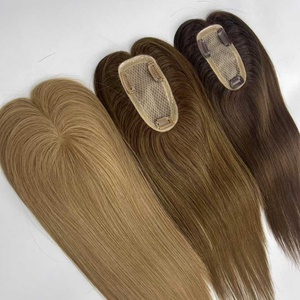 Cheveux Remy Européens de Qualité Supérieure, Toupet pour Femmes, Cheveux Vierges de Haute Qualité, Base en Soie, Fermeture, Toupet 130% de Densité, Cheveux Humains - Product Image 3