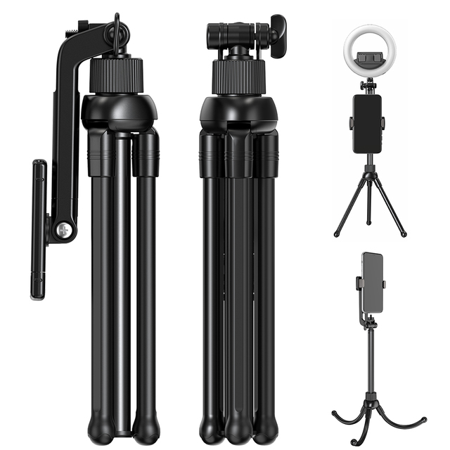 Hot Selling Mini Flexible Octopus Tripod for Mobile Phones 1/4 Screw & Fold Function Stand & Remote for Desktop Photography