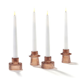 Vente en gros bougeoir de luxe unique pour Noël bougeoirs vides bougeoirs en <span class=keywords><strong>verre</strong></span> pour mariage décoration intérieure - Product Image 1
