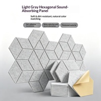 Panneaux acoustiques en feutre auto-adhésifs en fibre de polyester, insonorisants et absorbants le son, pour mur photo moderne, art de la maternelle